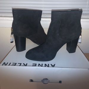 Black Sued Booties